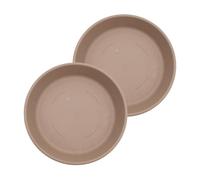 The HC Companies Soucoupe en Plastique pour Pot de Fleurs, pour l'extérieur et l'intérieur, Design Traditionnel pour l'évacuation de l'eau, Durable et élégant, 35,6 cm de diamètre, grès