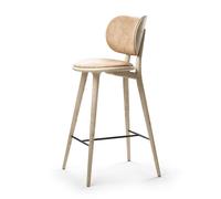 The High Stool Tabouret de Bar M. Arrière en Chêne Laqué Mat 74 cm