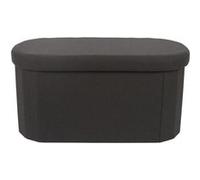 The Home Deco Factory - Banc coffre de rangement pliable - Noir Noir G