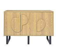 The Home Deco Factory - Buffet 3 portes en bois CALYPSO - Marron