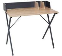 The Home Deco Factory - Bureau industriel Brice - L. 90 x l. 84 cm - Gris - Brice Gris G