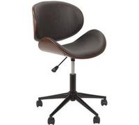 Chaise - HOME DECO FACTORY - Reno - Roulettes - Noir et marron