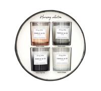 The Home Deco Factory Coffret 4 Bougies Harmony
