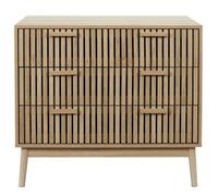 The Home Deco Factory - Commode 3 tiroirs SAULK - Marron