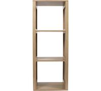 HOME DECO FACTORY – Rangement modulable Klaus 3 cases – Bois MDF – 38,5×99×32 cm – Marron