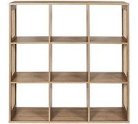 The Home Deco Factory - Etagère de rangement 9 cases Bali en cannage - Marron - Bali Marron G
