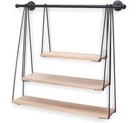 The Home Deco Factory - Etagère filaire murale balancelle 67.5 x 62 cm Noir G