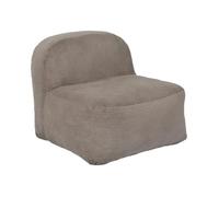 The Home Deco Factory - Fauteuil compressé en velours côtelé sans montage BERLIN - Taupe