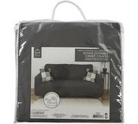 HOME DECO FACTORY - TX8151 Housse Extensible pour Canapé 2 Places - Protection et Style - Textile Lavable en Machine - Dimensions 170 x 80 x 80 cm - Couleur Gris