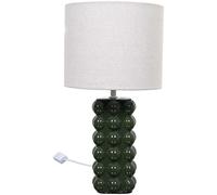 Lampe - HOME DECO FACTORY - Céramique - Texturée - Verte