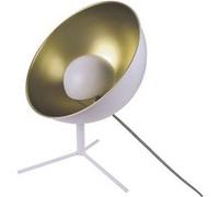 The Home Deco Factory - Lampe trépied en métal Cinéma - H. 45 cm - Blanc Blanc G
