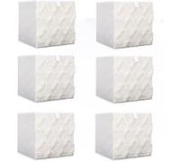 The Home Deco Factory - Lot de 6 cubes de rangement pliable losange - 30 x 30 cm - Beige Beige G