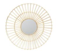 The Home Deco Factory - Miroir Rond en rotin - Diam 75 cm