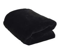 The Home Deco Factory Plaid imitation fourrure noir