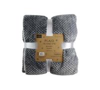 The Home Deco Factory Plaid tie and dye XXL Gris