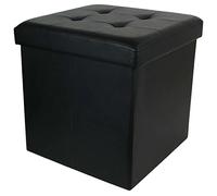 The home deco factory pouf-coffre - Noir
