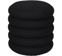 The Home Deco Factory - Pouf de rangement maille nid d'abeille ATOME - Noir - D'abeille Noir G