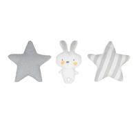 The Home Deco Factory Set de 3 coussins Etoiles et Lapinou