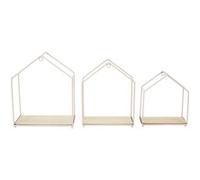 HOME DECO FACTORY - HD4450 Étagères Décoratives en Bois - Design Moderne et Élégant, Rangement Pratique pour Salon ou Chambre - Grande Taille - Couleur Rose