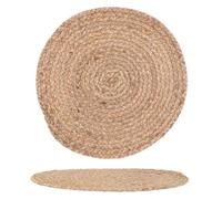 The Home Deco Factory - Set de table tressé Bord de mer - Diam. 38 cm - Beige