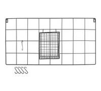 The Home Deco Factory - Support mural filaire en métal avec panier et crochets - L. 60 x l. 30 cm - Noir Noir G