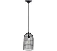 The Home Deco Factory - Suspension luminaire en métal filaire Cage - Diam. 20 cm - Noir - Cage Noir G
