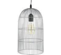 The Home Deco Factory - Suspension Luminaire en métal filaire - Diam. 20cm - Argent - Cage Argent G