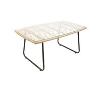 The home deco factory table basse de jardin rectangulaire - beige