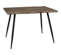 HOME DECO FACTORY - Table de repas Forest - Bois et métal - Marron et Noir