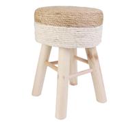 Tabouret - HOME DECO FACTORY - Tressé - Beige et Marron