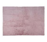 Tapis 120x170 cm en imitation fourrure rose clair