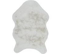 The Home Deco Factory - Tapis imitation fourrure poils fins - 60 x 90 cm - Ecru Ivoire G