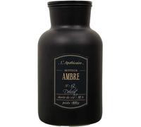 Home Deco Factory Bougie parfumée en verre BO5659 UTRAH – Noir mat, 14,5 x 26 cm, cire de paraffine
