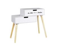 The home deco kids Chevet enfant 2 tiroirs - Gris