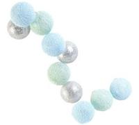 The Home Deco Light - Guirlande lumineuse boules colorées 10 LED 1,92 m bleu, gris, vert Bleu, Gris, Vert G