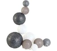 The Home Deco Light - Guirlande lumineuse boules colorées 10 leds multi-tailles gris Gris G