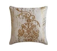 The HomeCentric Décoratif Or Housses de Coussin, 40 x 40 cm Jacquard Coussin Feuille, Cristal, Strass, Broderie, Housse de Coussin, Abstrait Moderne Housses de Coussin - Gilted Sparkle
