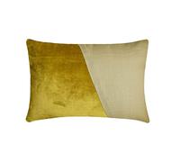 The HomeCentric Décoratif Vert Chartreuse Housse de Coussin Lombaire, Lot de 2, 30x40 cm Velours & Lin Coussin, Housse de Coussin avec Bloc de Couleur Unie, Patchwork Coussin, Velutinous Chartreuse