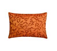 The HomeCentric Designer Orange Taie d'oreiller Lombaire, Floral Couverture D'Oreillers, Lot de 2, 30x35 cm Taie d'oreiller Lombaire, Rectangle Soie Taie d'oreiller Lombaire, Floral - Juicy