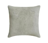 The HomeCentric Gris Clair Décoratif Housses de Coussin 55x55 cm | Lot de 2 Moderne Velours Housse de Coussin Rayé | Velours côtelé Coussin - Light Gray Cords