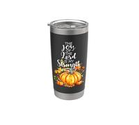 The Joy Of The Lord Is My Strength Verse de la Bible Citrouille d'automne Gobelet isotherme en acier inoxydable double paroi