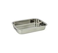 MENASTYL - Plat à four inox de qualité Harry 30x21 cm forme rectangle avec poignées acier inoxydable rabattables - 4615220
