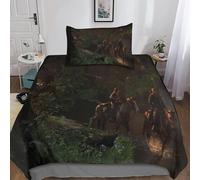 The Last Of Us Housse De Couette Avec ¿¿ Motif Series Impression D Parure De Lit En Microfibre Housses De Couettes Avec Taies D¡®Oreiller Pour Enfant Fi