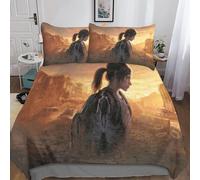 The Last Of Us Housse De Couette D Series Imprim¿¿ Dessin De Lit Microfibre,Parure De Lit Housses De Couettes Avec Taies D'oreiller Pour Garcon Enfant