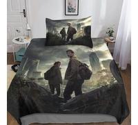 The Last Of Us Housse De Couette, D Series Motif Imprim¿¿ Parure De Lit Housses De Couettes En Microfibre Avec Fermeture ¿¿Clai Parure De Couette Avec T