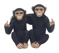 The Leonardo Collection Cheeky Monkeys Lot de 2 Figurines pour décoration d'intérieur | Ornements idéaux pour Les Femmes et Les Hommes | Joli Centre de Table et Accessoires de Salon