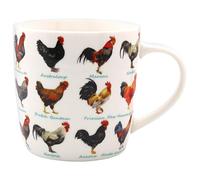 The Leonardo Collection Tasse à thé et café en forme de coq pour boissons chaudes | Tasses en porcelaine fine imprimées pour la cuisine et la maison | Tasses en céramique réutilisables pour toutes les
