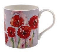 The Leonardo Collection Tasse Poppy Jennifer Rose Gallery pour boissons chaudes et froides | Tasses à café durables pour la maison et le bureau | Tasses à café confortables et faciles à tenir pour les