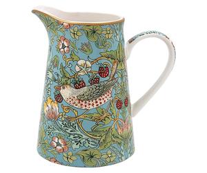 The Leonardo Collection William Morris Pichet à motif voleur de fraises 500 ml pour cuisine et maison | Belle vaisselle en porcelaine fine pour la décoration | Pichet à crème, lait ou eau durable et