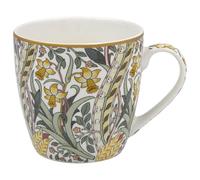 The Leonardo Collection Wm. Morris Grande tasse à petit-déjeuner en porcelaine fine pour boissons | Pour la maison et le bureau | Facile à tenir pour boissons et usage quotidien - 480 ml